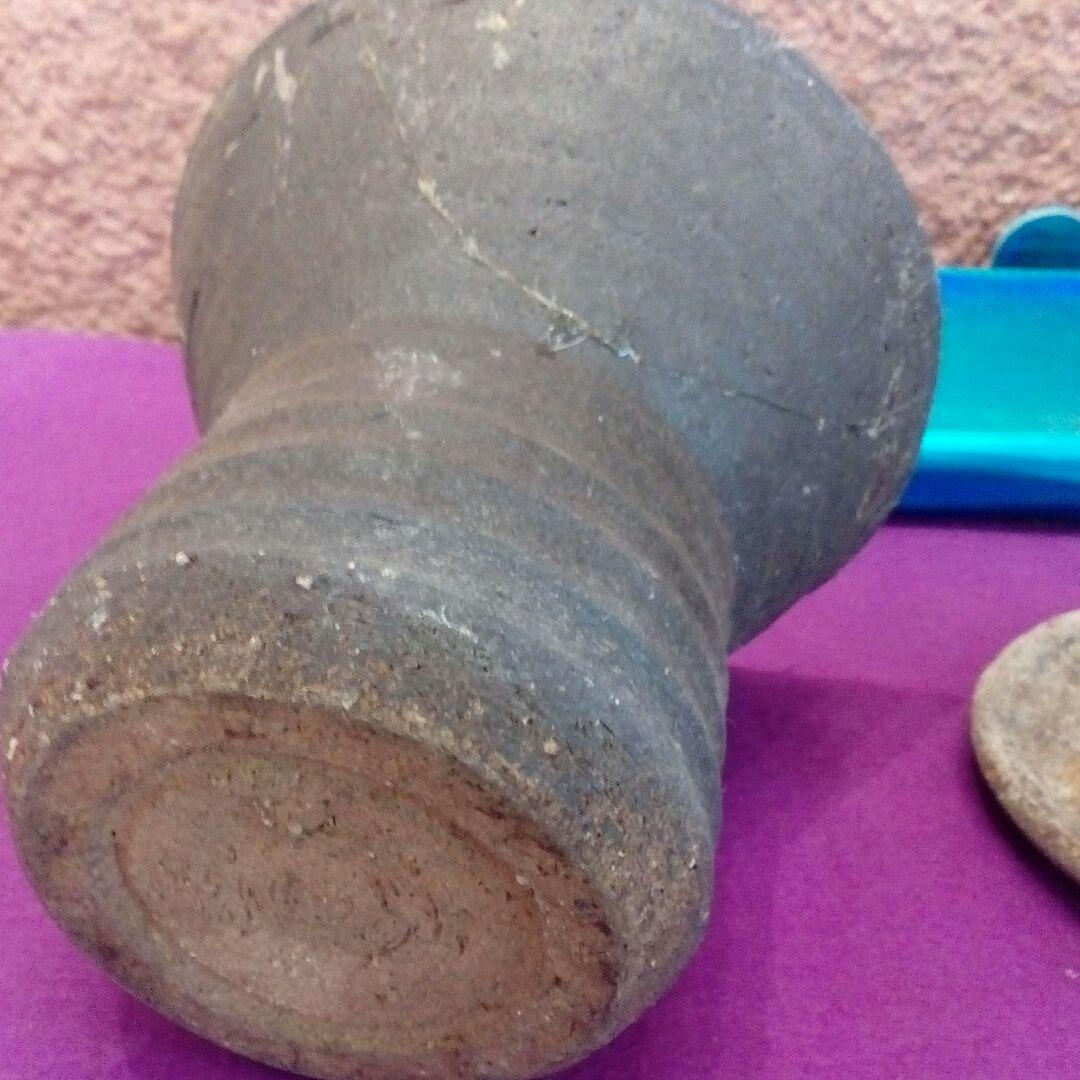 土器？詳細不明アンティーク店で購入した訳の分からない素焼き古い陶磁器コレクション