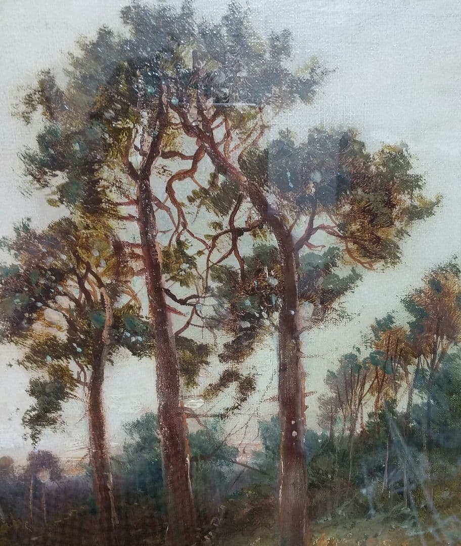 1月17日まで限定値下げ L.Richard「サレーの風景」油彩12号