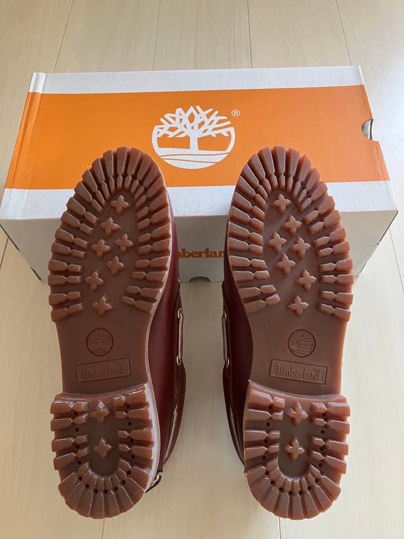 【新品】Timberland 3eye バーガンディ 25センチ