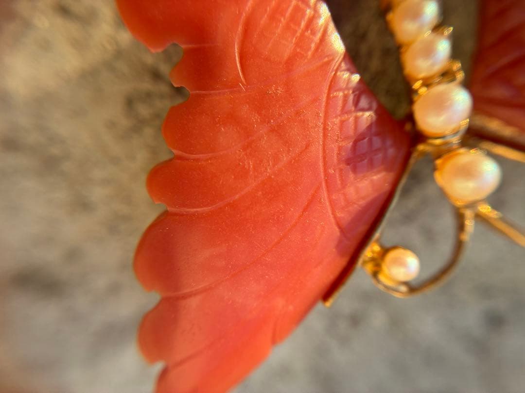 優*希様 ネックレス　リング　ブローチ　イヤリング　セット　珊瑚　さんご　サンゴ