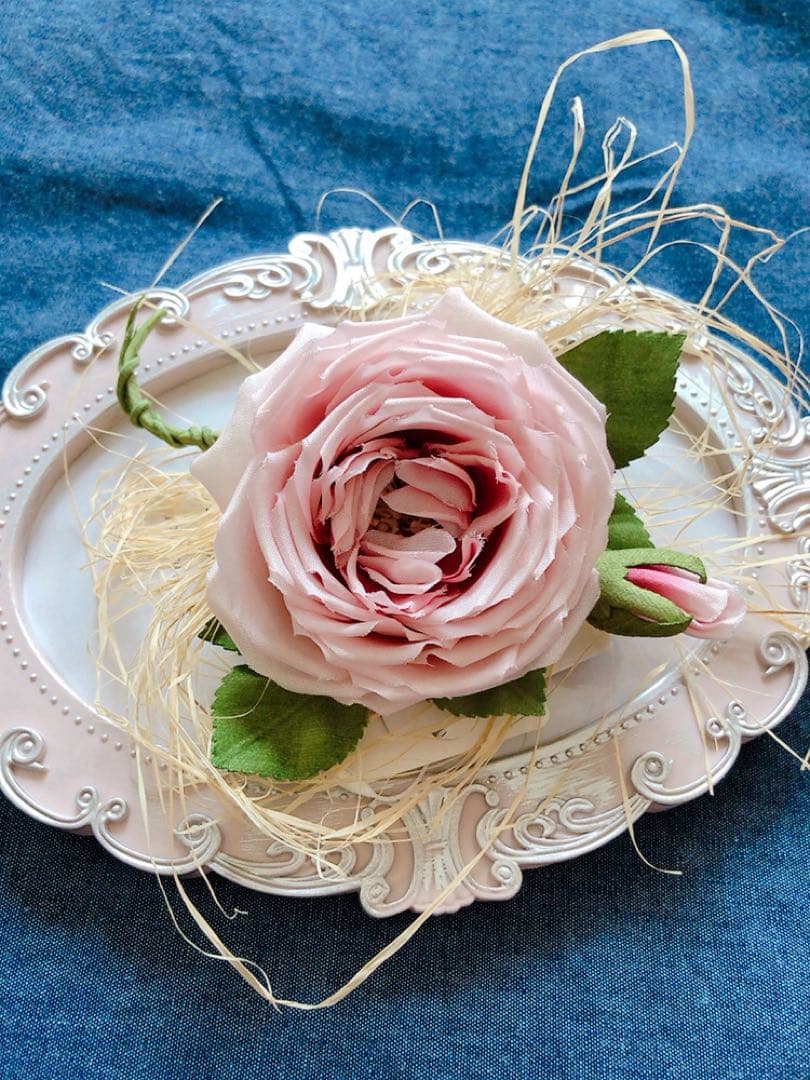 ピンクハウス❤️【未使用】藁付きばらコサージュ❤️