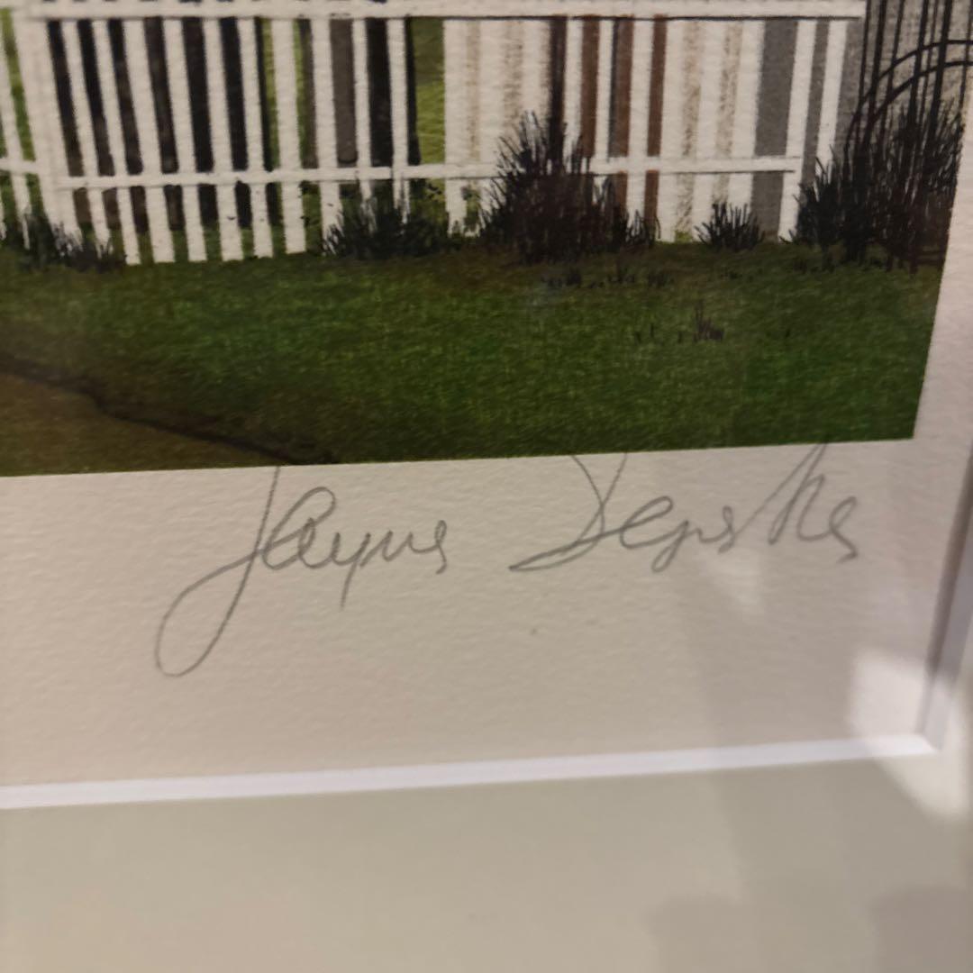 版画　デペルト　「緑の小道」