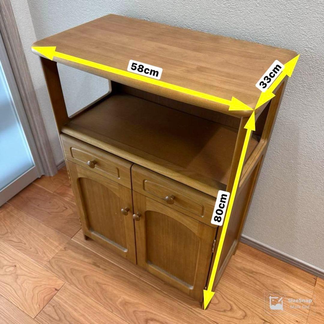 カリモク　飾り棚　花台　電話台　FAX台