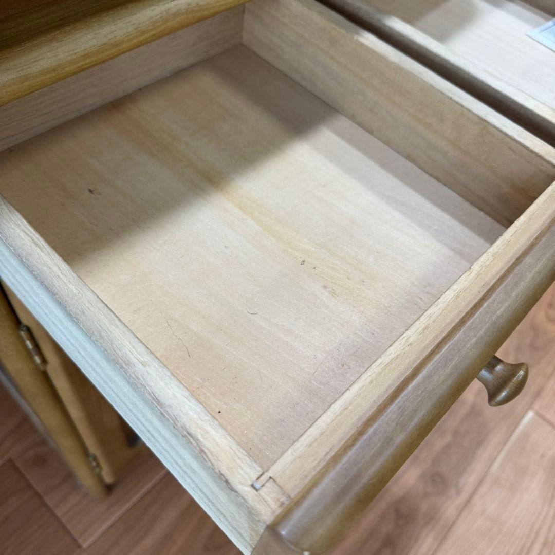 カリモク　飾り棚　花台　電話台　FAX台