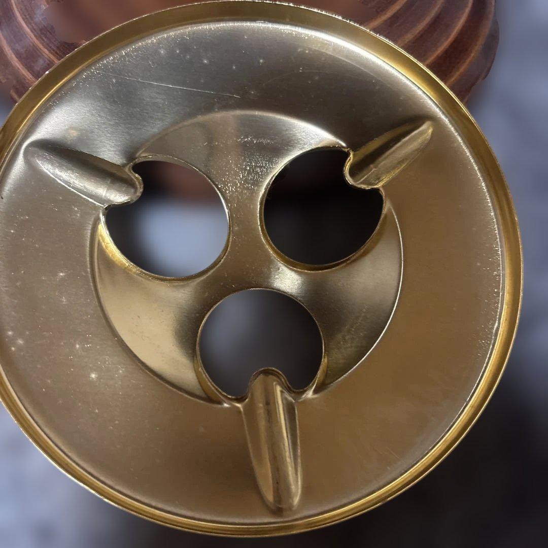 灰皿　木目調　アンティーク　未使用