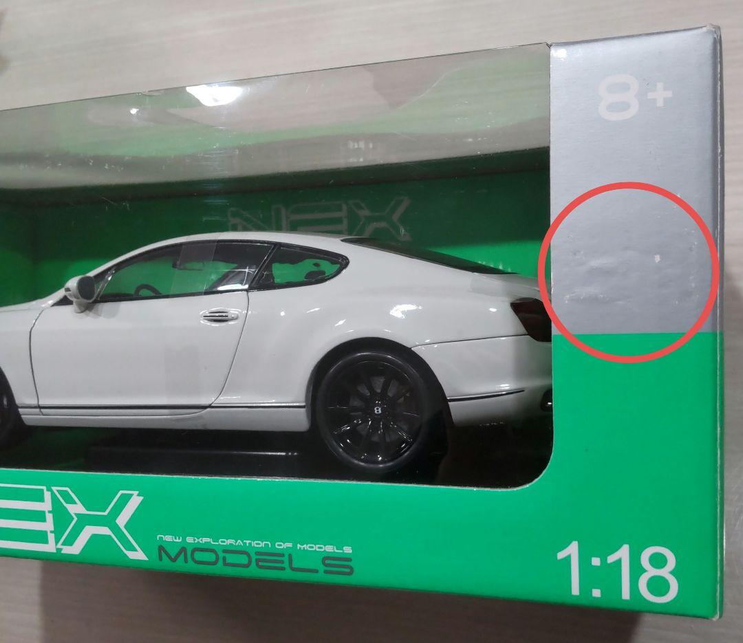 WELLYベントレーコンチネンタルスーパースポーツ未開封ミニカー☆1/18当時物