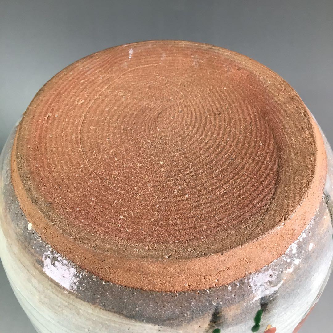 Ｐ９７７　水指　『玉欽造』『金彩梅絵』『一重口水指』　共箱　茶道具