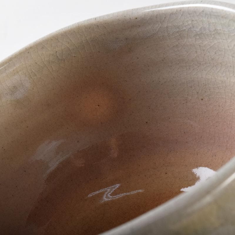 茶道具　萩焼　東光山窯　十一代大和松雁作　茶碗　五客　共布共箱　C　7614A