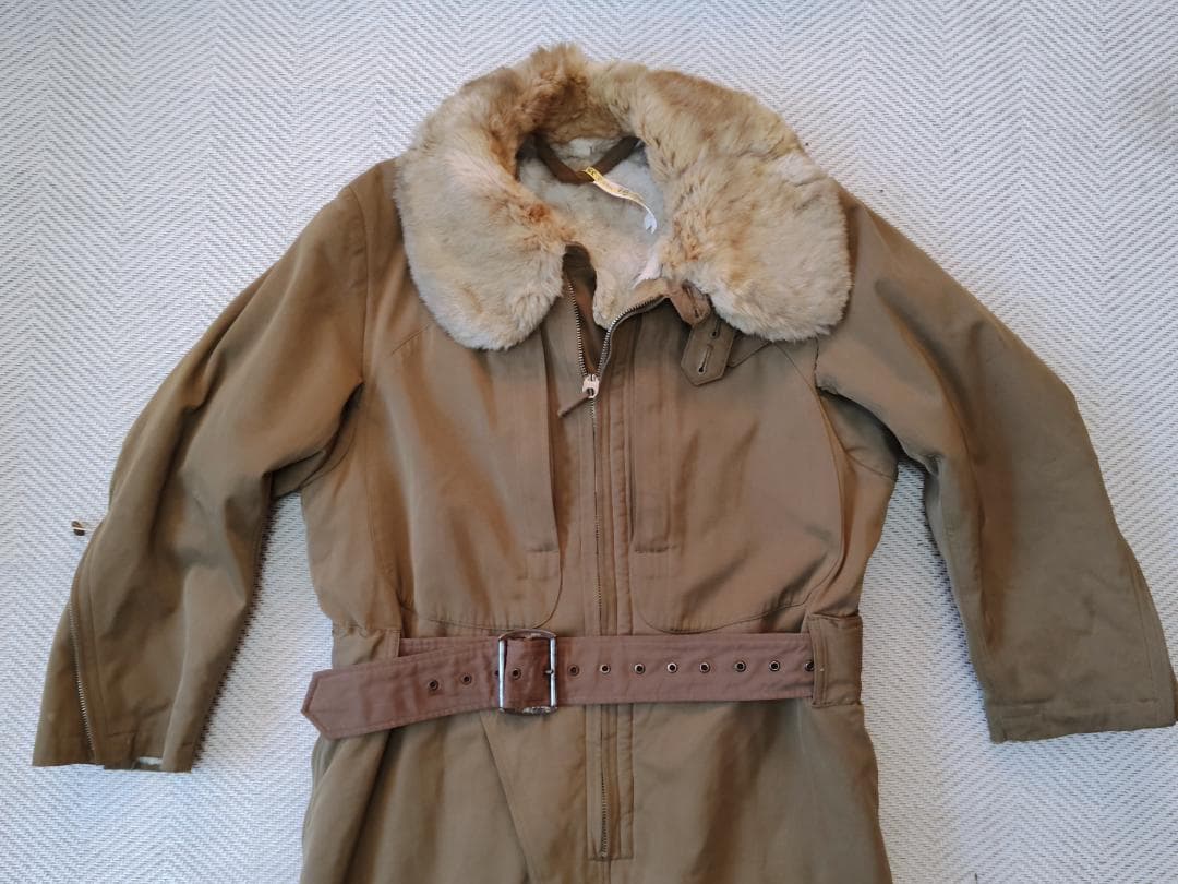 【当時物】旧日本軍 陸軍航空隊 パイロット つなぎ 四號 昭和16年製 大支検定