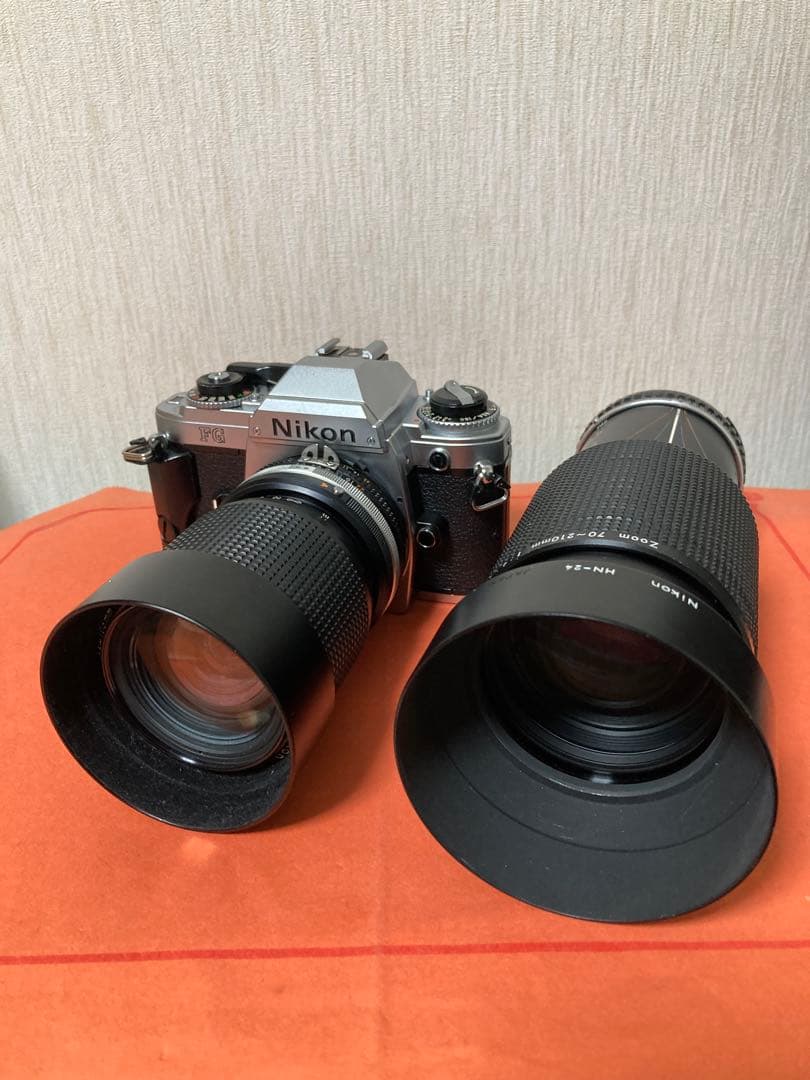 Nikon FG フィルム一眼レフカメラ 2本レンズ付き