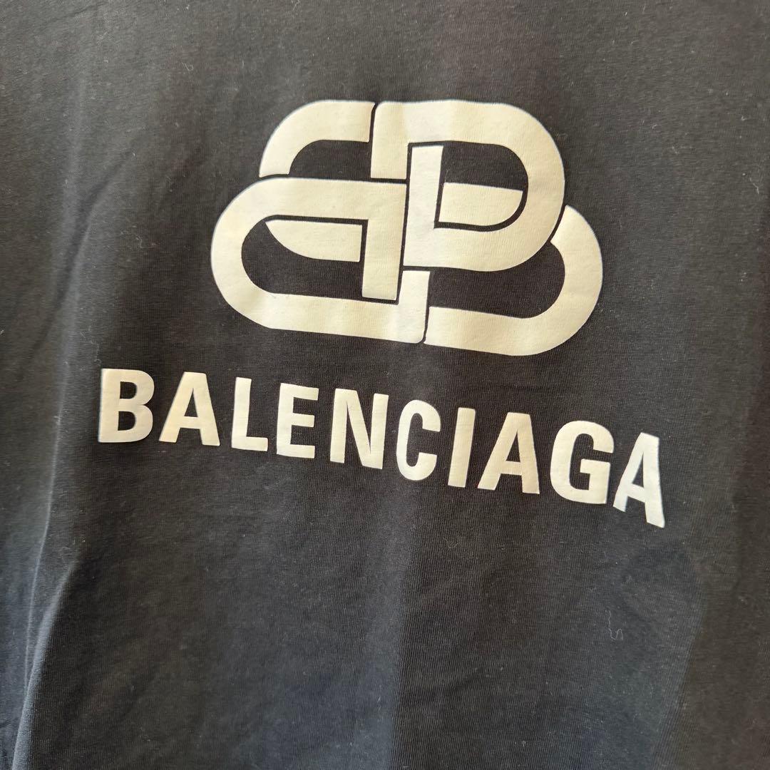 バレンシアガ　BBモードクルーネックロゴプリント　Tシャツ