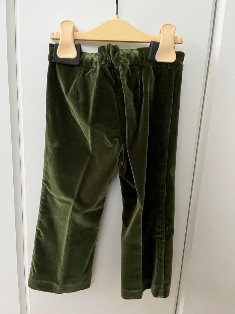 〔トドラー〕GUCCI ベロアグリーンパンツ