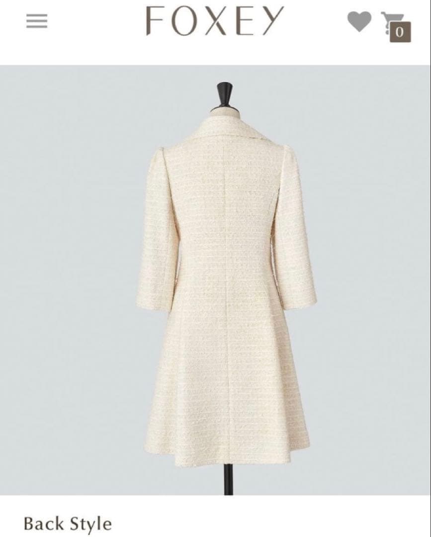 フォクシー Miss Edinburgh コート ワンピース