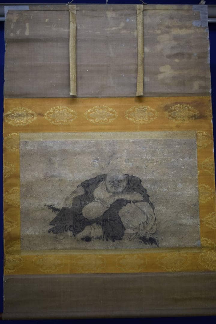 模写/狩野元信/布袋図/大幅/布袋屋掛軸HG-684