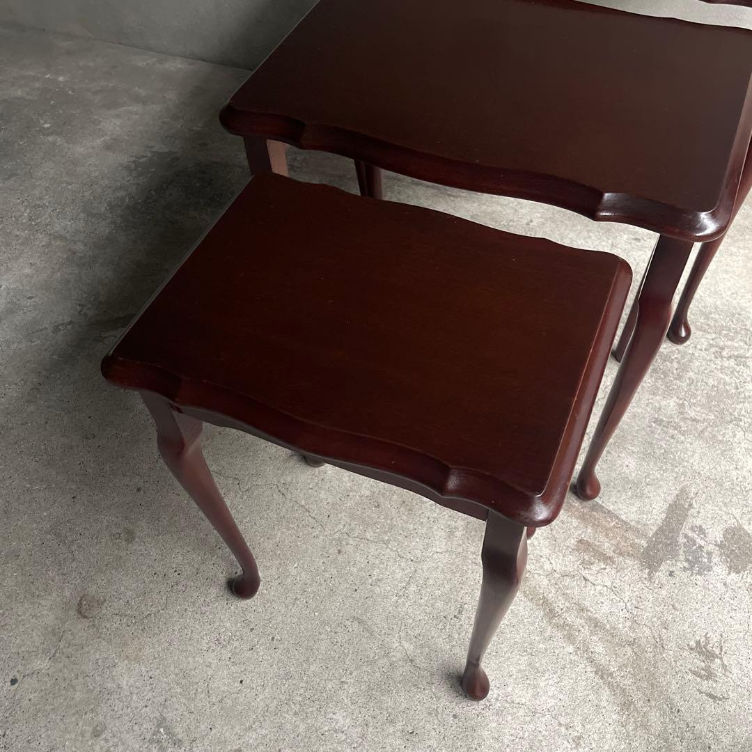 英国クラシック　猫脚　ネストテーブル オールドヴィンテージ