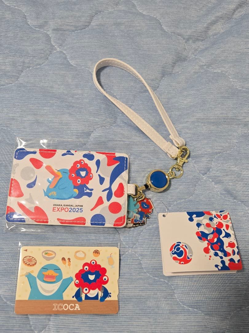か*す様 完売品　万博限定ミャクミャク記念ICOCA + 合皮パスケースセット