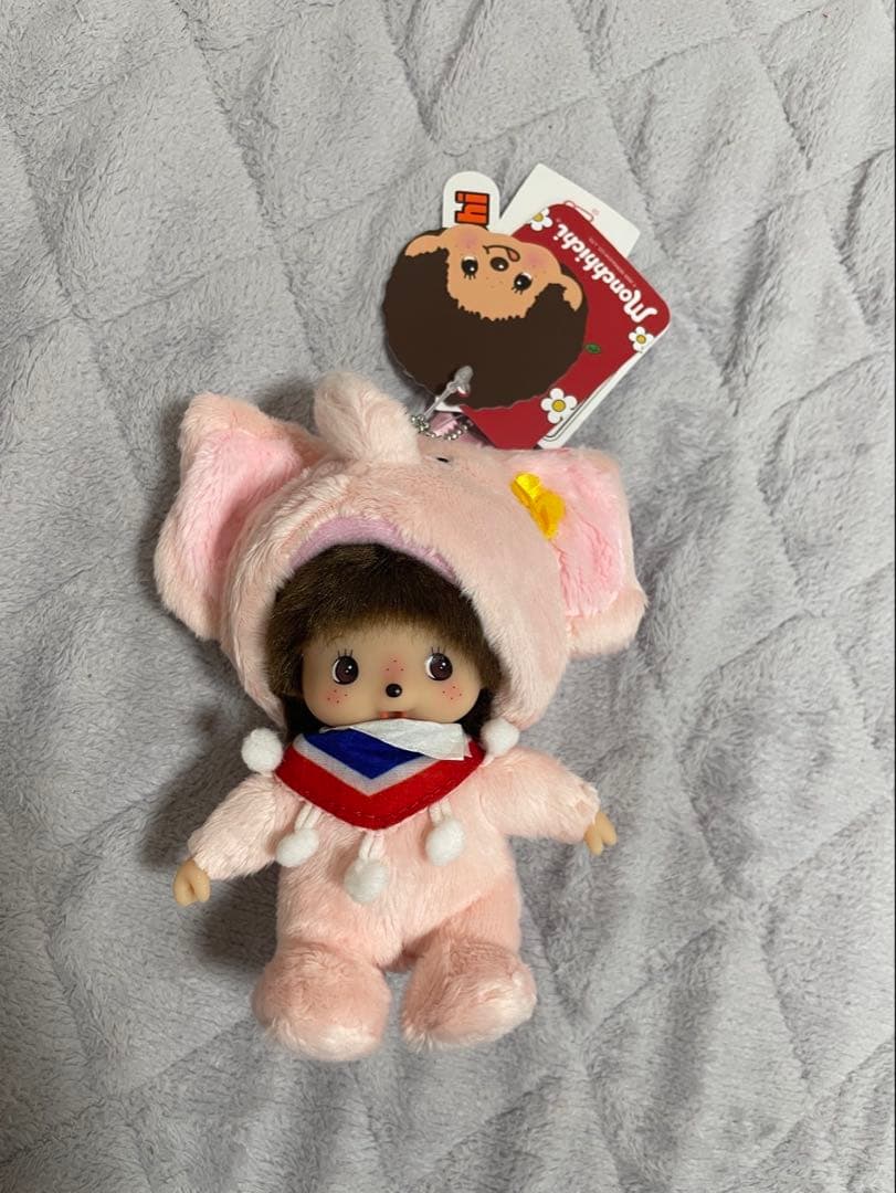 海外限定　ベビチッチ ゾウ　エレファント モンチッチ 3個 ピンク グレー 水色