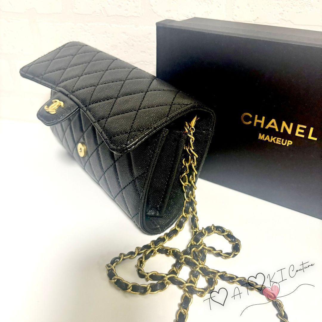 大人気✨️❤CHANEL❤チェーンウォレット ブラック 正規非売品