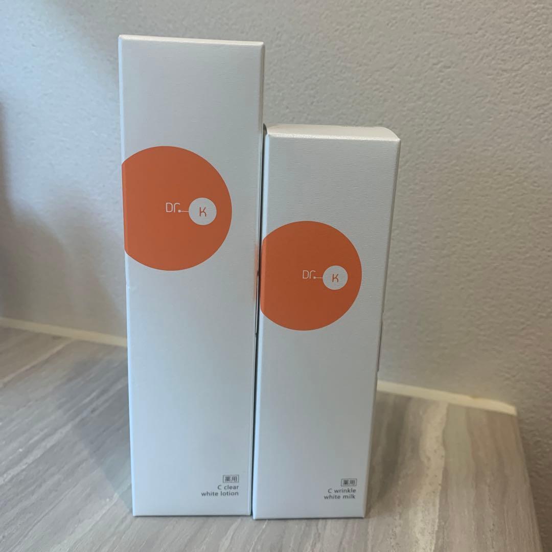 ドクターケイ　リンクルホワイトミルク　クリアホワイトローション　乳液 化粧水