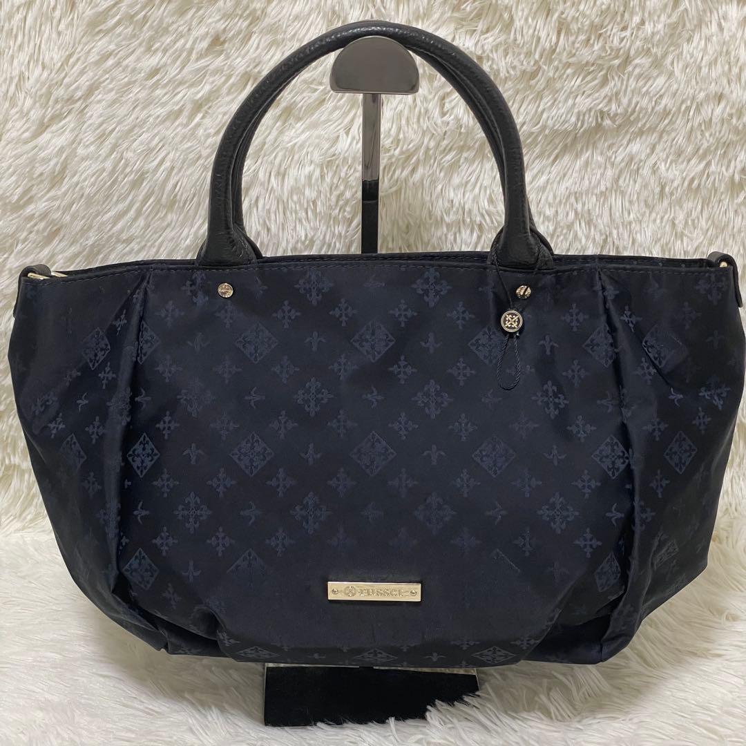 ロココ 様russet ラシット 2way ショルダー トートバッグ ネイビー