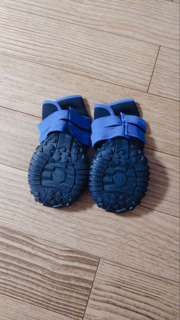 ドッグブーツ 肉球保護 犬 靴 くつ 犬用靴 ドッグシューズ 青 XXL