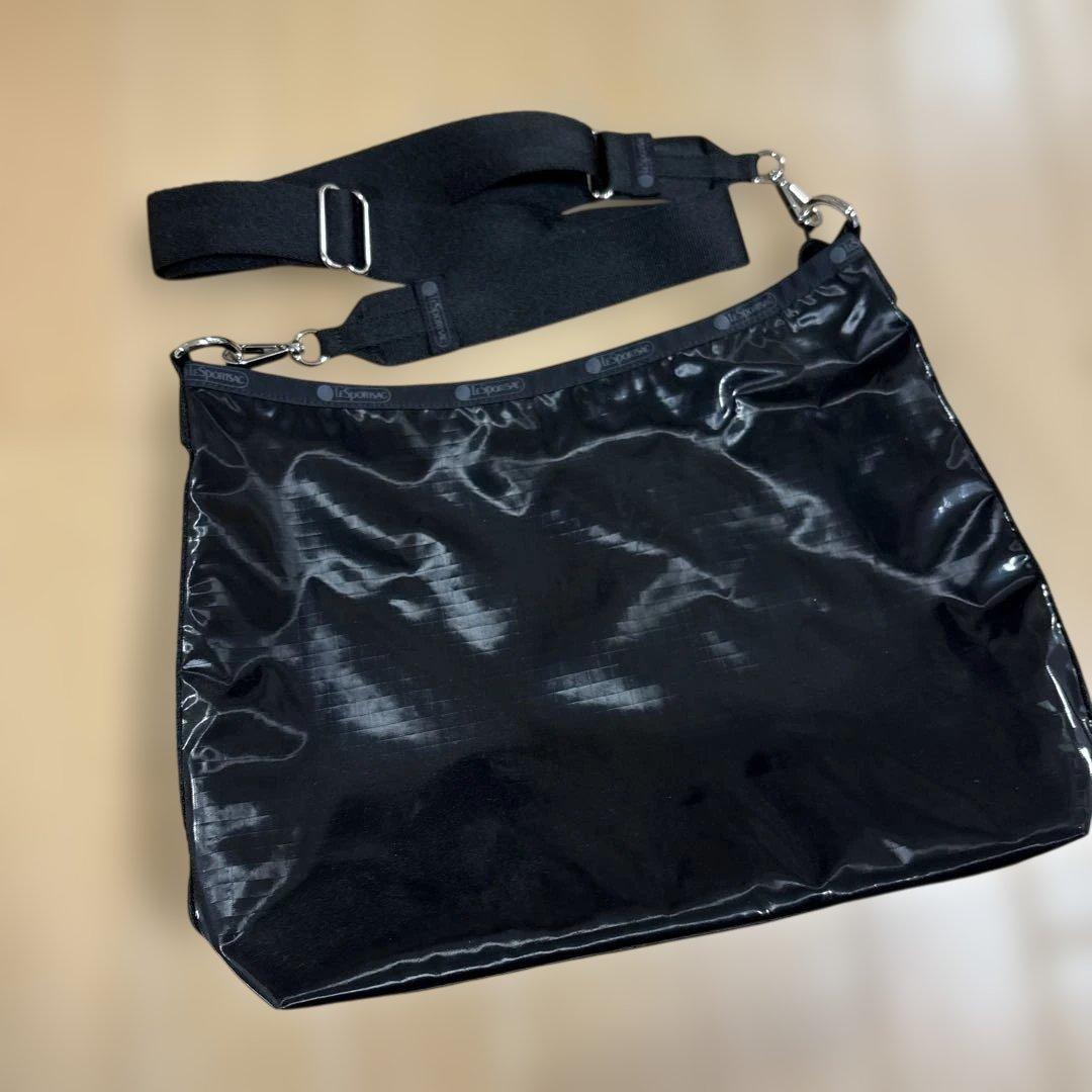 ま*ん様 レスポ　ブラックシャイン　ショルダー