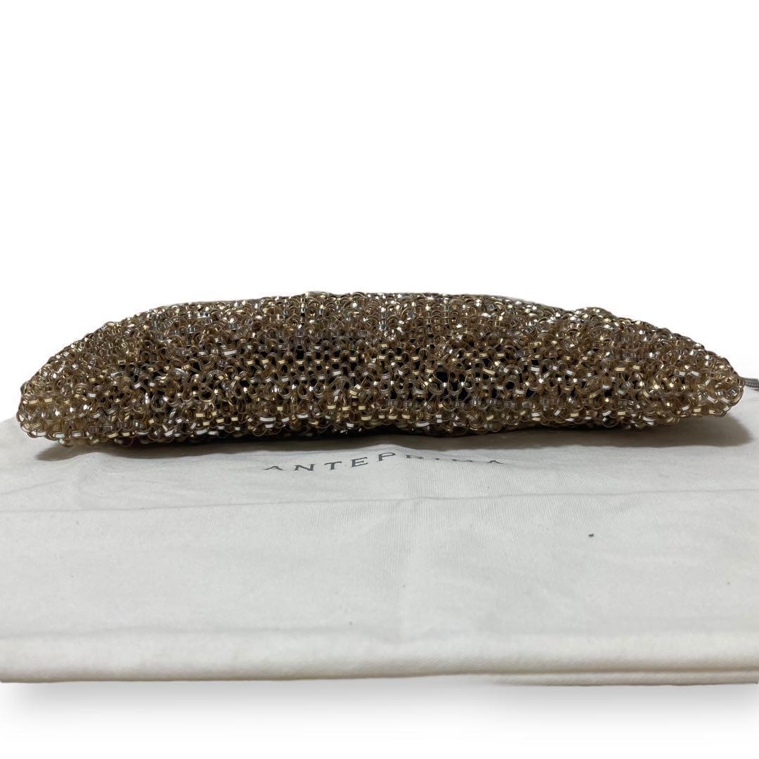 【美品】アンテプリマ　パーティーバッグ　ワイヤー　ハンド　ゴールド　ギャランティ