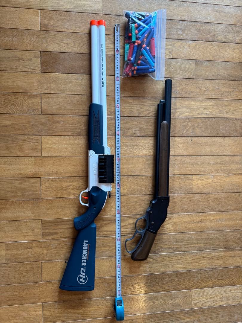 ナーフ銃　2台セット　ライフル　ショットガン　トイガン 弾薬セット付き