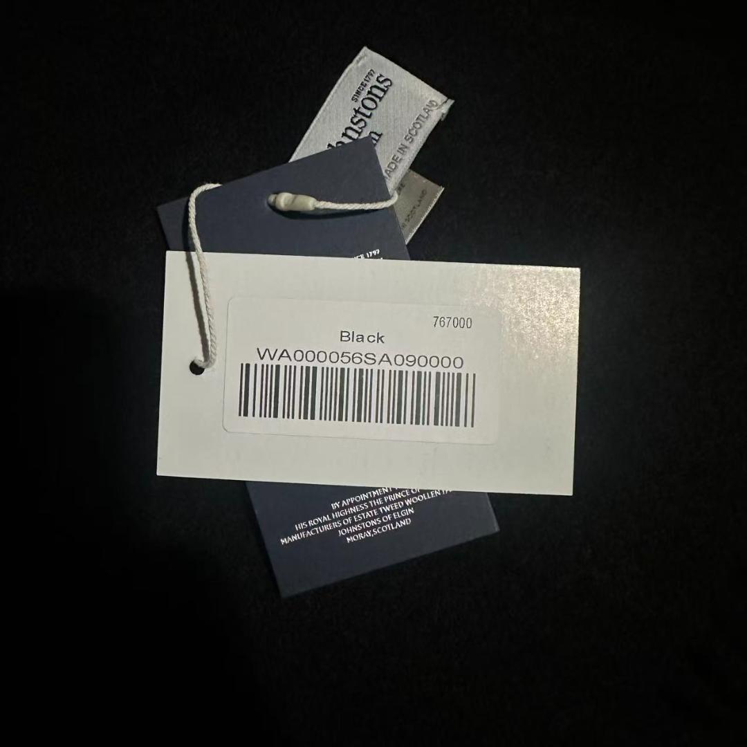 c*e様 JOHNSTONS ジョンストンズ　大判 マフラー ブラック