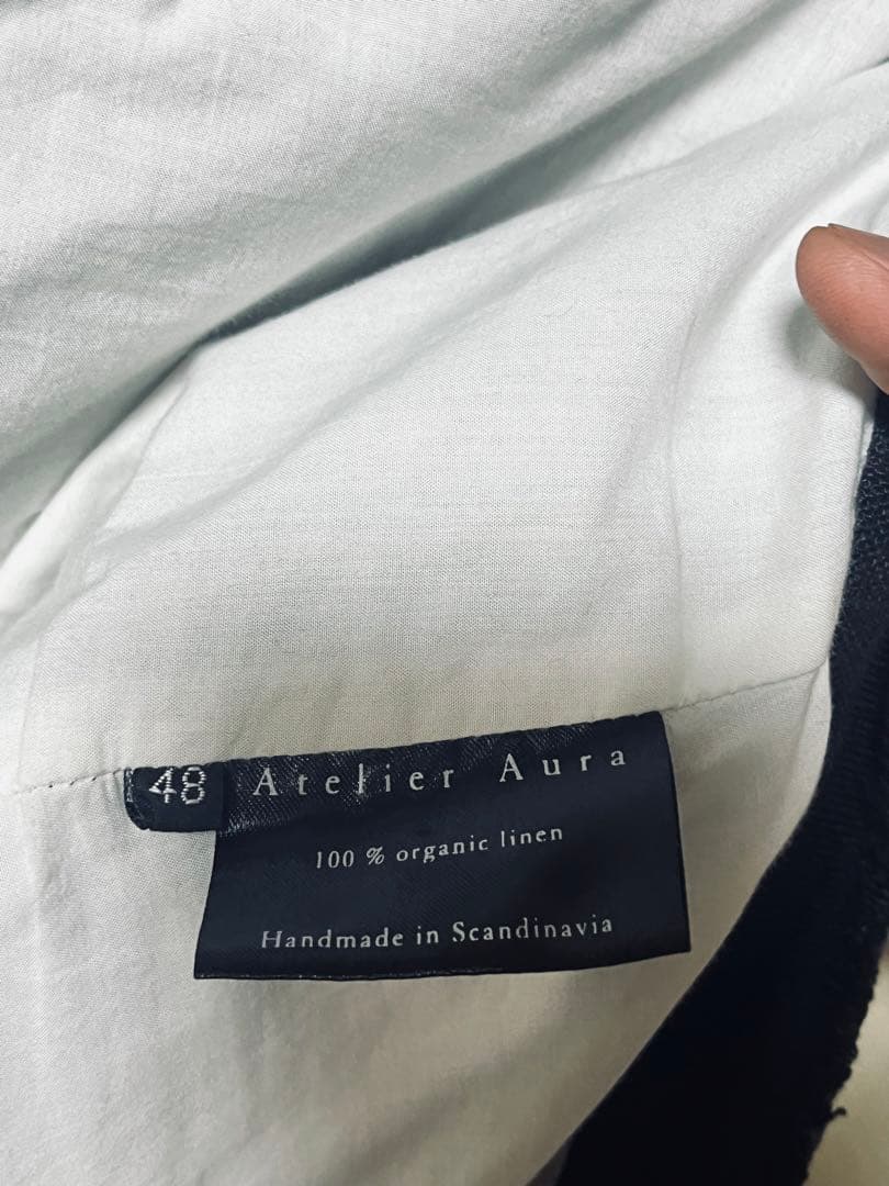 パンツ ATELIER AURA ARI ORGANIC LINEN TROUSERS