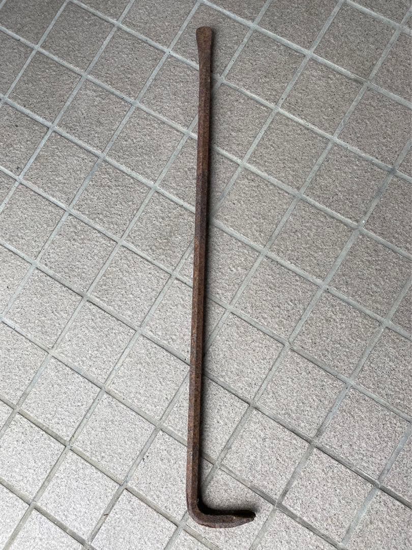 ロングバール・釘抜き ・レトロ&アンティーク ・鉄製