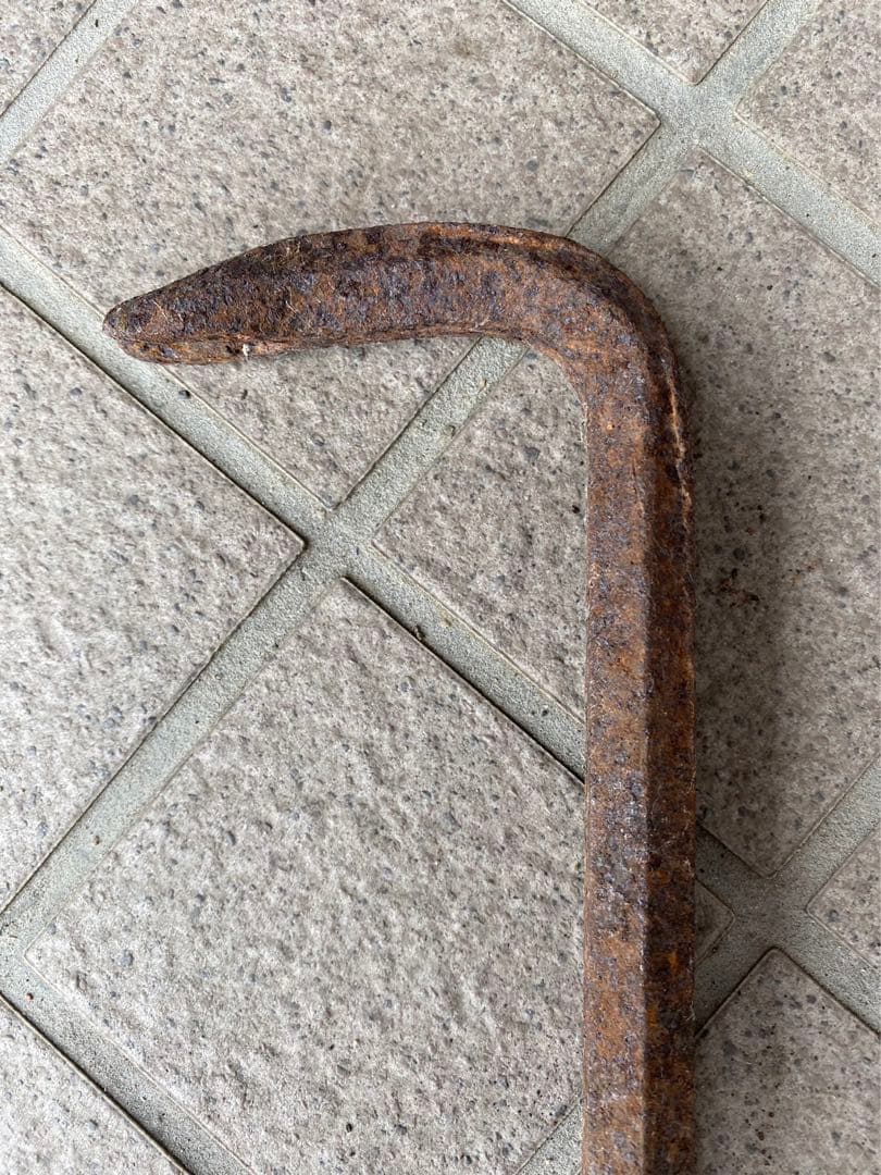 ロングバール・釘抜き ・レトロ&アンティーク ・鉄製