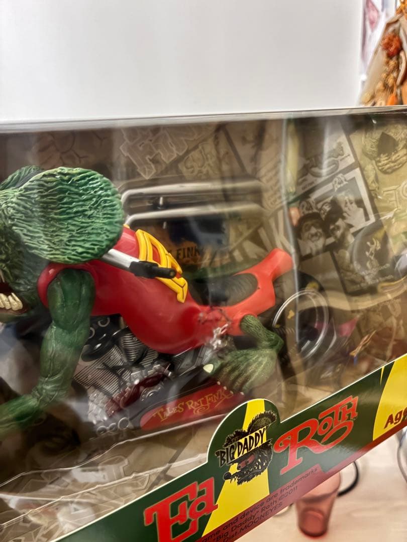 箱付き/ラットフィンク/Rat Fink/バイク/フィギュア/スタチュー