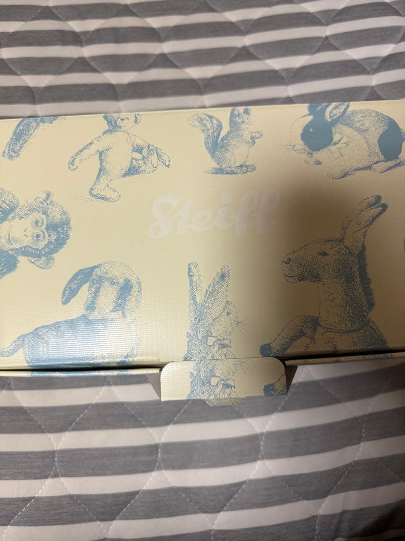 Steiff ダークブルー テディベア 約30cm