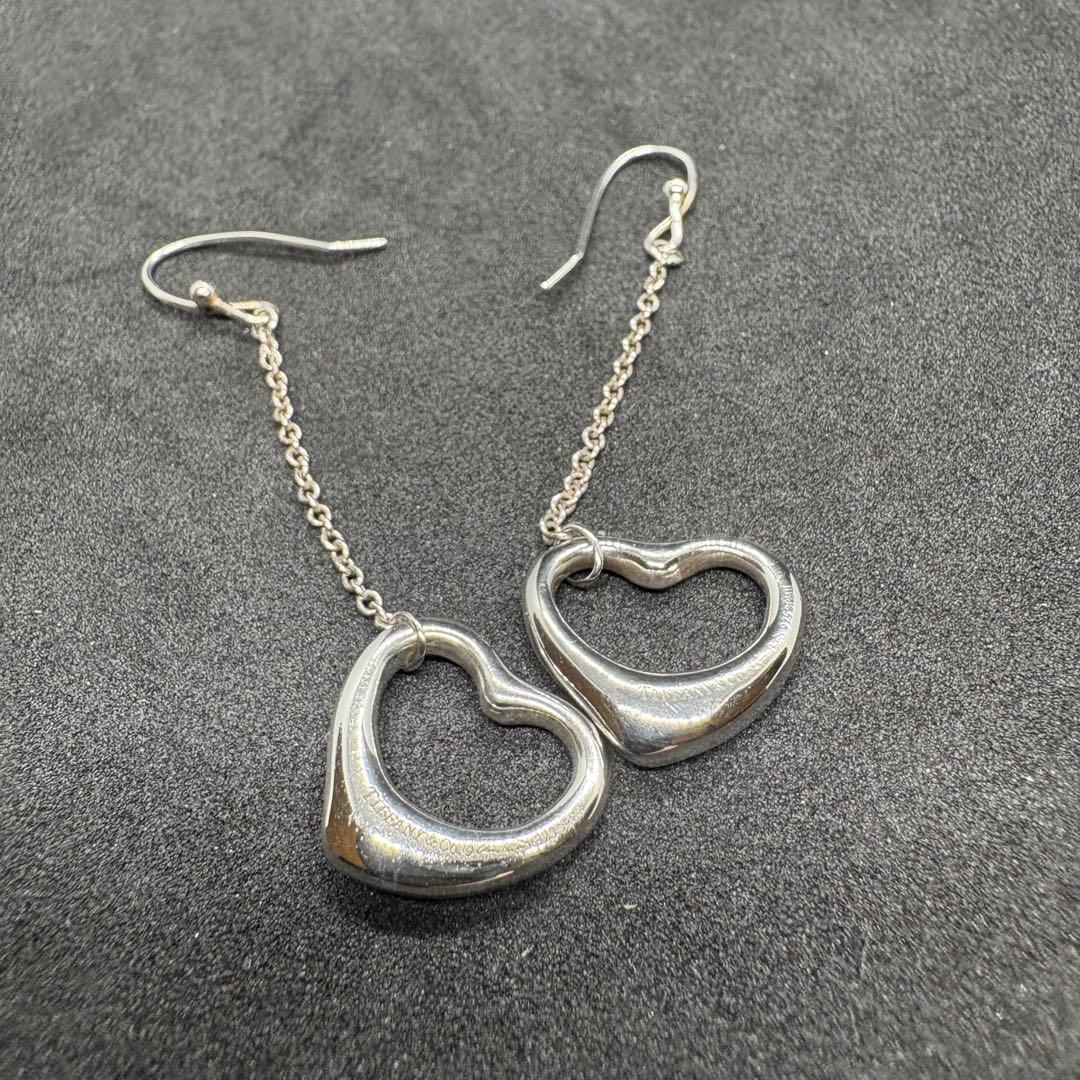 Tiffany & Co. ティファニー ピアス オープンハート ドロップピアス