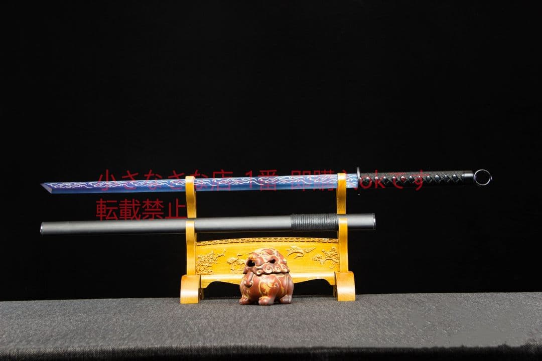 ブルーフレームリングトップナイフ 武具 刀装具 日本刀 唐剣 模擬刀 居合刀