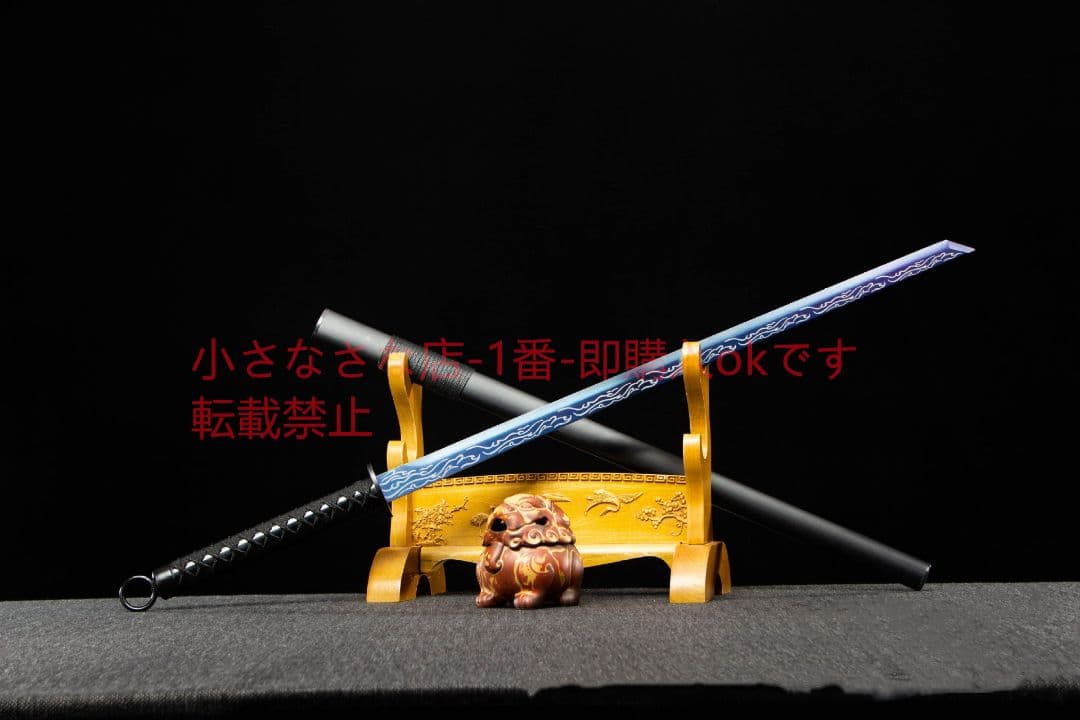 ブルーフレームリングトップナイフ 武具 刀装具 日本刀 唐剣 模擬刀 居合刀