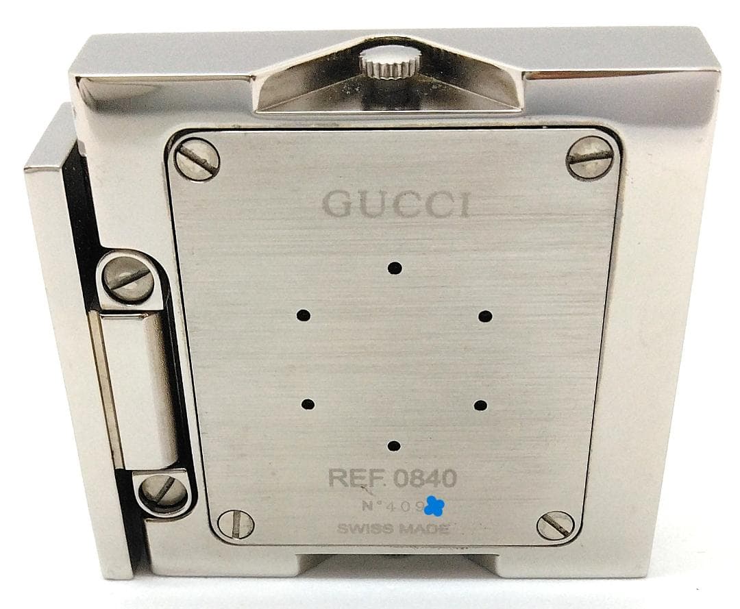 グッチ 置時計トラベルクロック 保存ケース有 クォーツ 中古品 (149085)