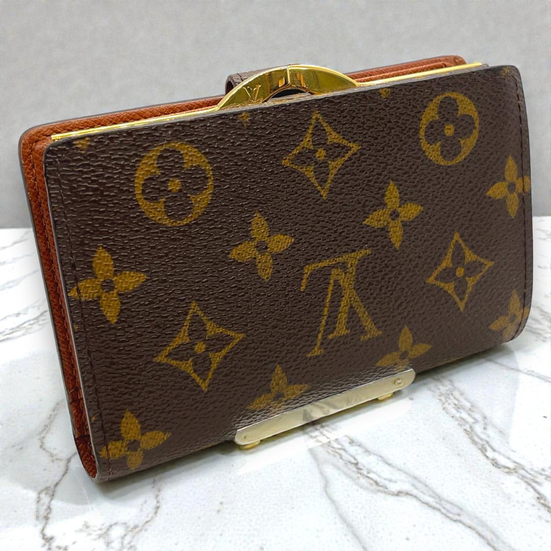 たまちゃん ルイヴィトン モノグラム 二つ折りがま口財布 ヴィエノワ