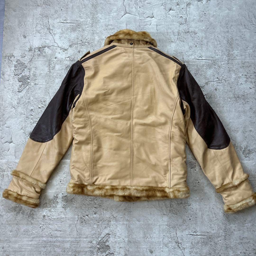 希少 AVIREX 羊革 ラムレザー B-3 ボマージャケット M