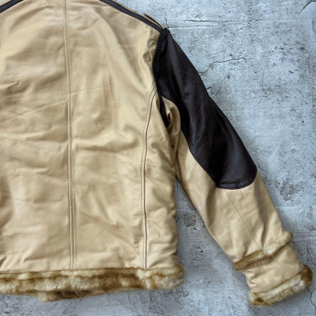 希少 AVIREX 羊革 ラムレザー B-3 ボマージャケット M
