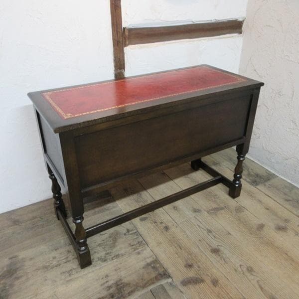 イギリス アンティーク 家具 レディーデスク 机 収納 書斎 英国 6075e