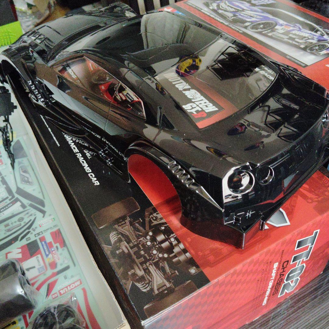 タミヤ 1/10 TT 02ボディ専用タイヤホイール付き まとめ売り。