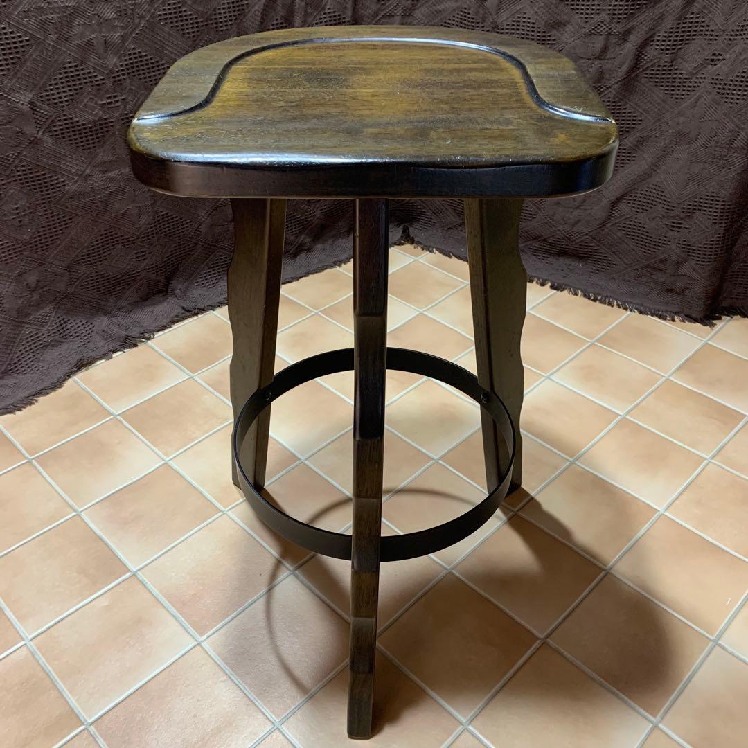 【ヴィンテージ】カリモク ルスティック ハイチェア バースツール スツール