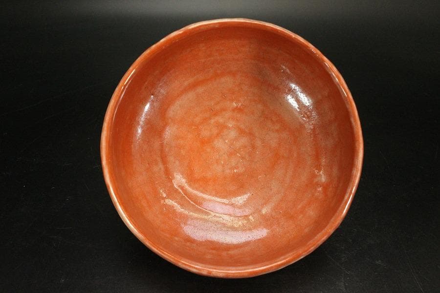 茶道具 赤楽平茶碗(BB471)