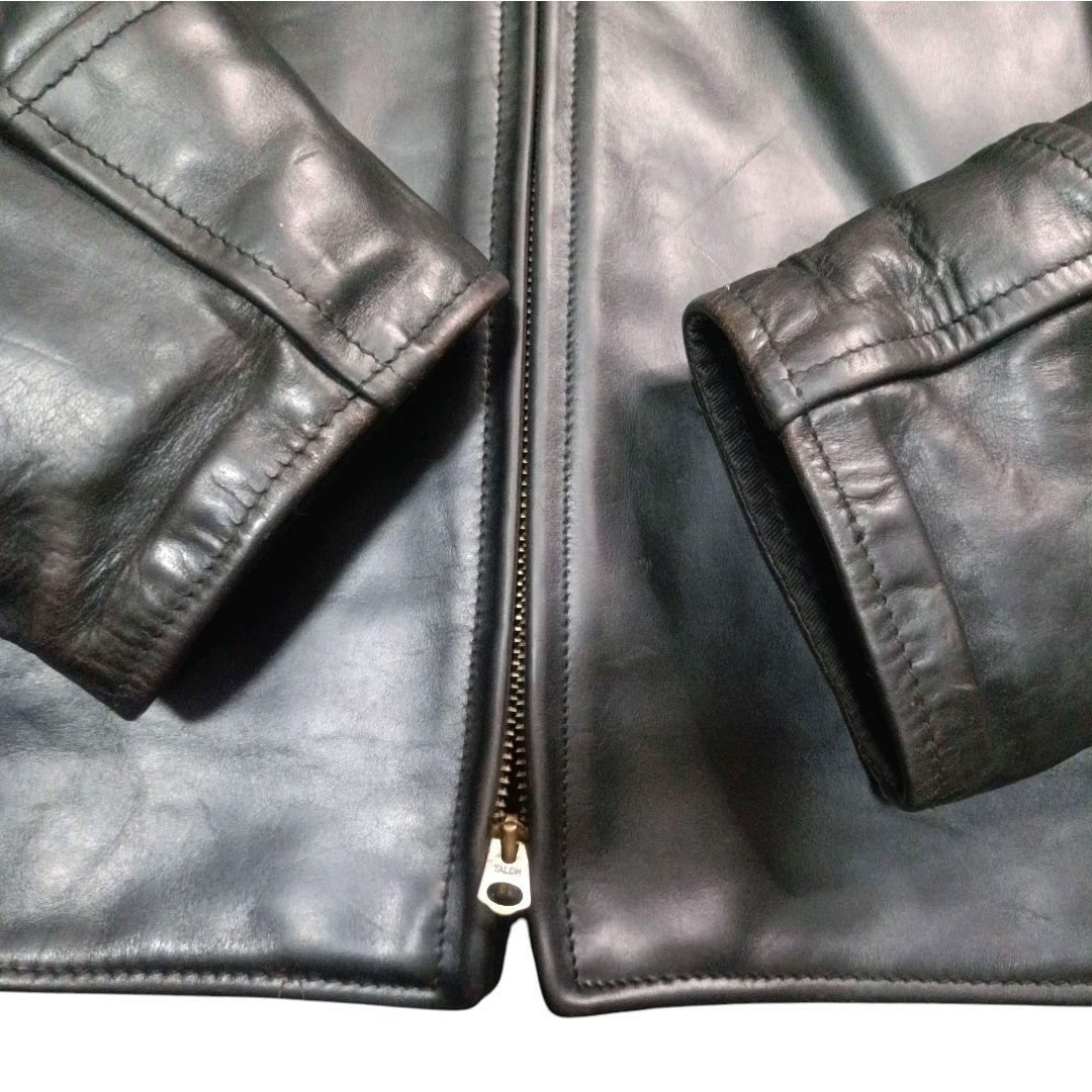 ✨AERO LEATHER 茶芯 ホースハイド カフェレーサーシングルライダース