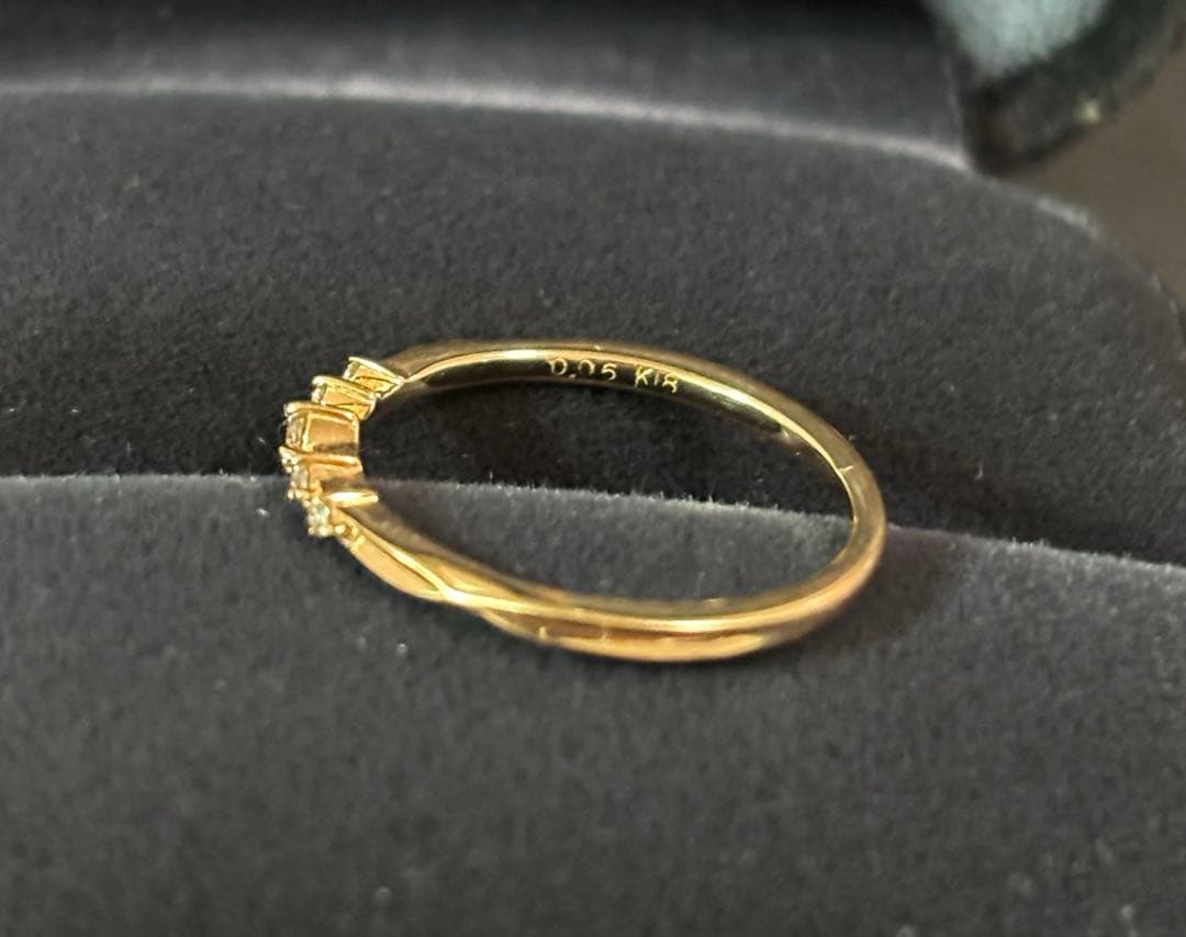 1*3様 agete K18 0.06 8号 リング