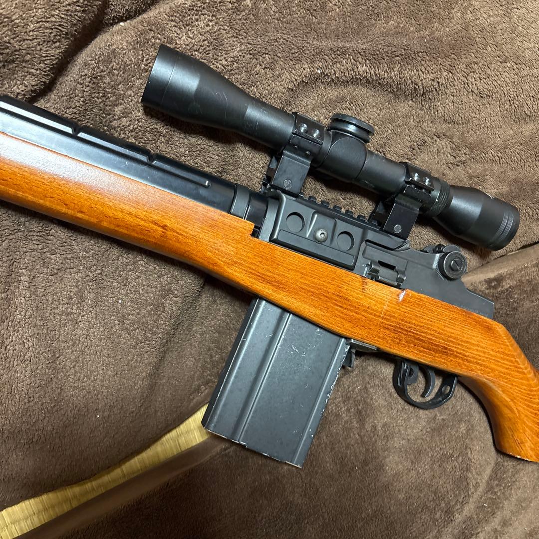 激レア 東京マルイ 電動ガン M14 リアルウッドカスタム 次世代M4 好きにも