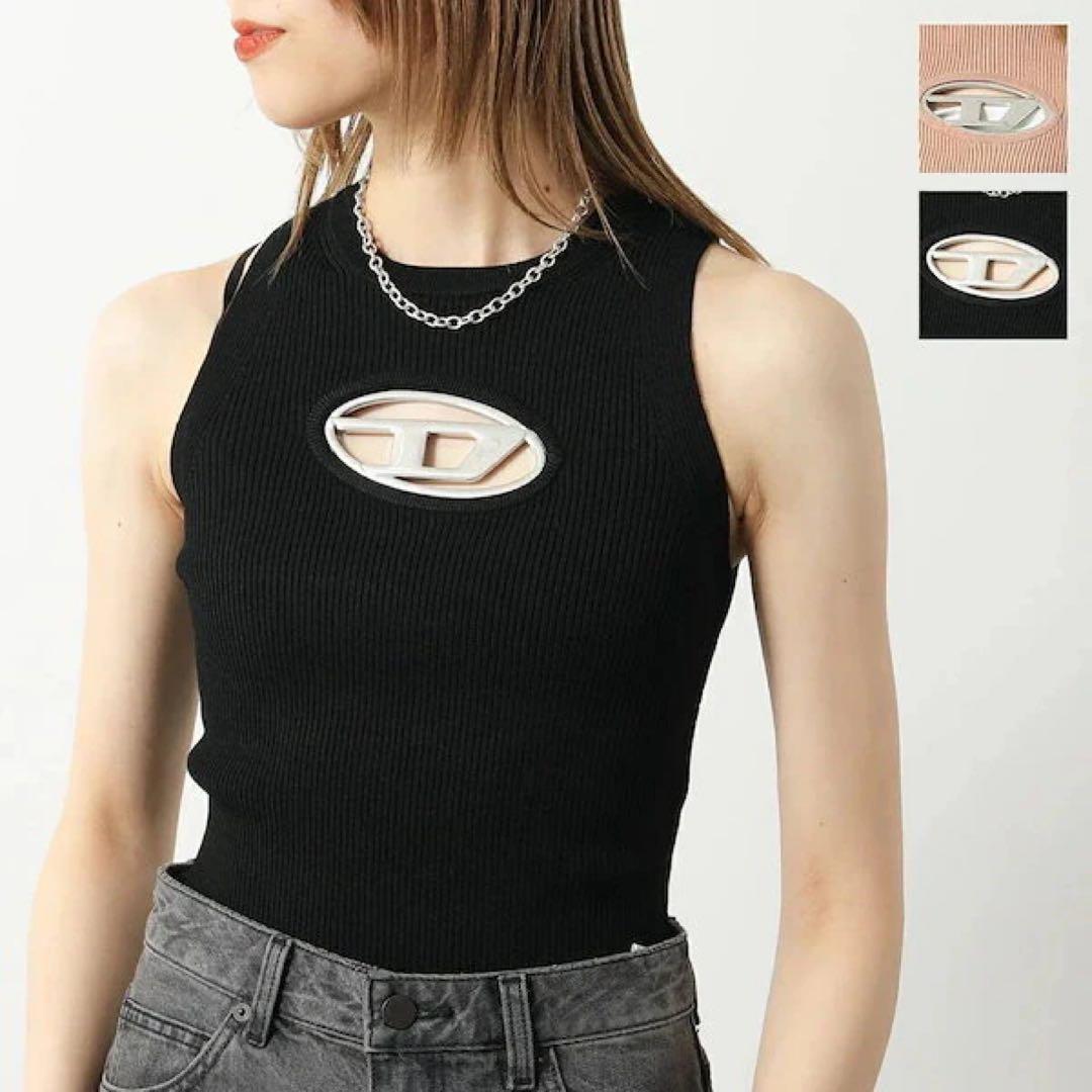 ディーゼル　ロゴ　タンクトップ　ノースリーブ