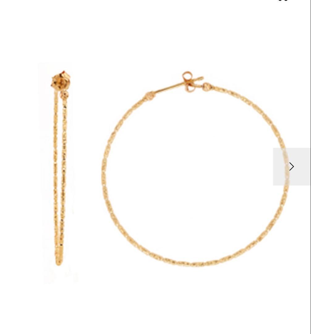 festaria ゴールドフープピアス ボックス付き